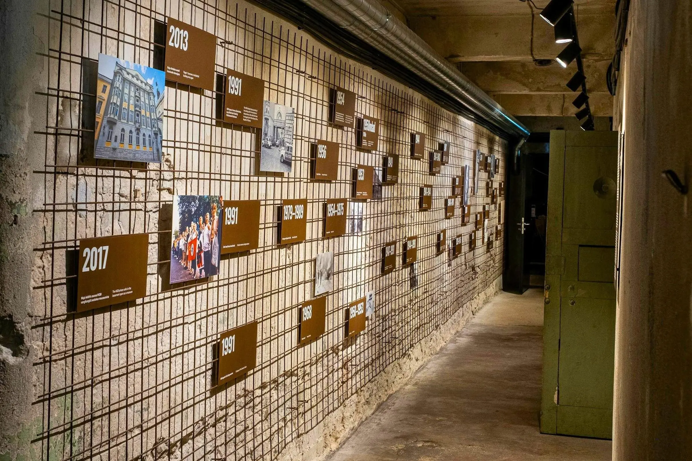 The long corridor of the KGB Prison Cells - Photo by Aron Urb