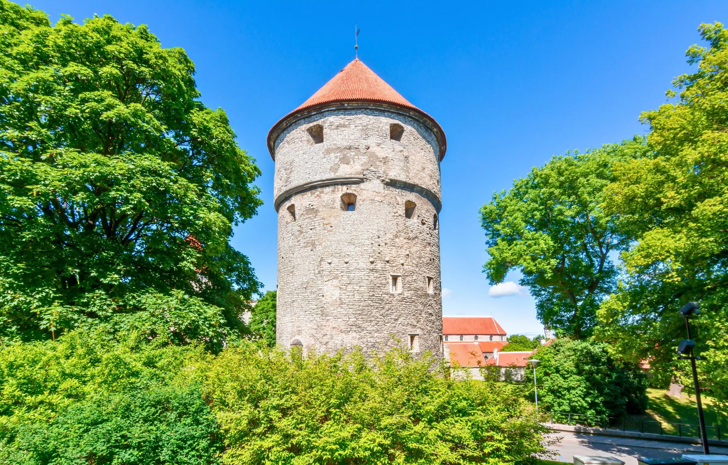 Kiek in de Kök Artillery Tower The massive cylindrical stone exterior of Kiek in de Kök tower in Tallinn
